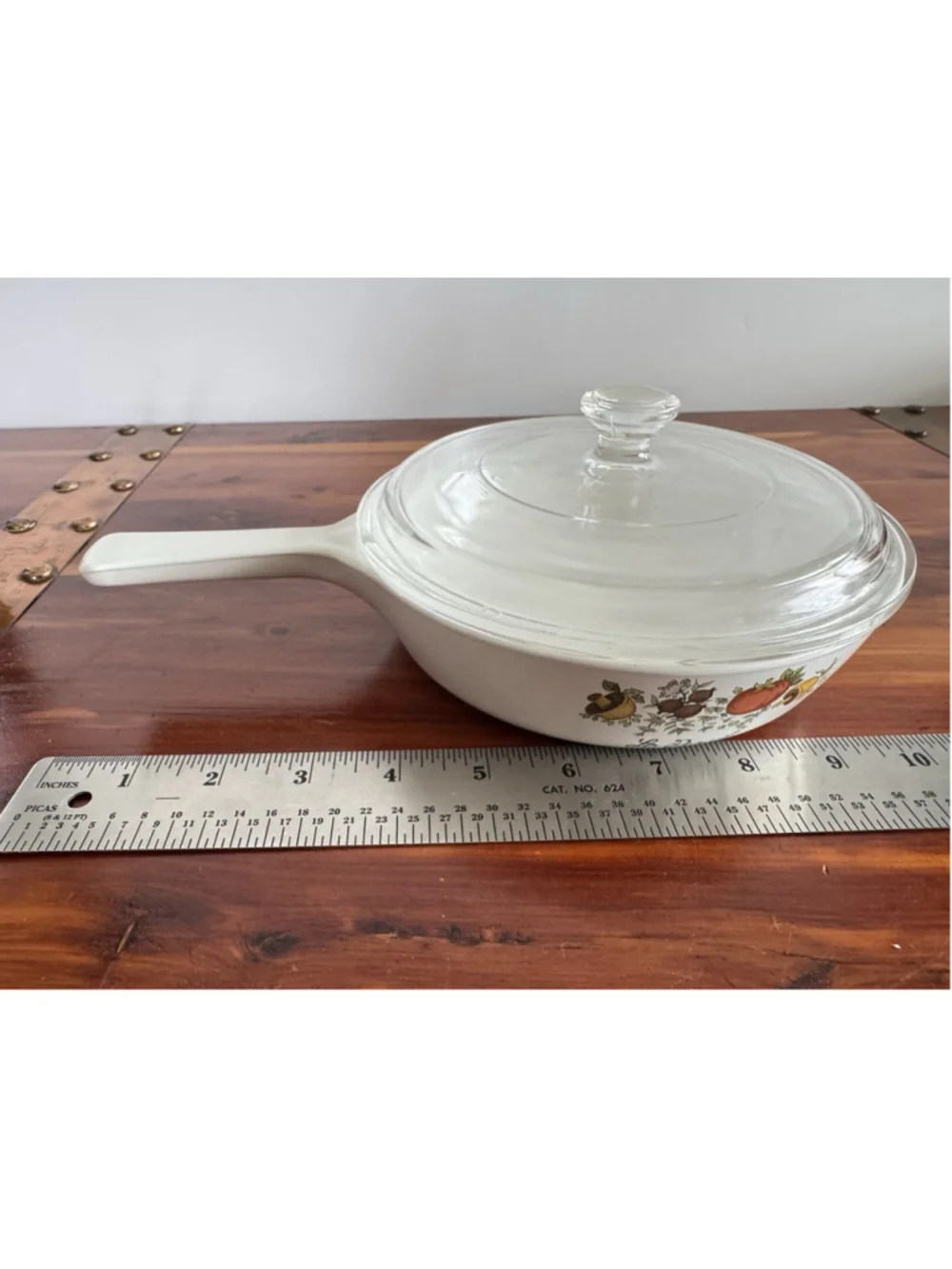 Vintage Corning Ware Le Persil P-83-B 6.5” Skillet Sauce Pan w Glass Lid